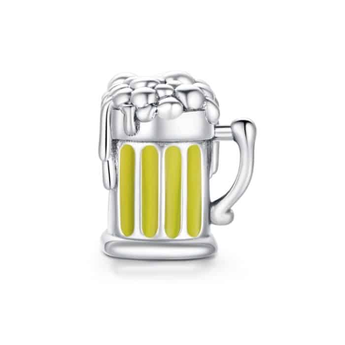 EDA008638.jpg S925 Sterling Silber Bierkrug Perlen DIY Armband Halskette Zubehör – Bild 1