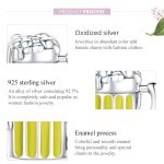 S925 Sterling Silber Bierkrug Perlen DIY Armband Halskette Zubehör – Bild 5