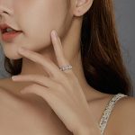 S925 Sterling Silber Rosa Kranz Damen Ring – Bild 8