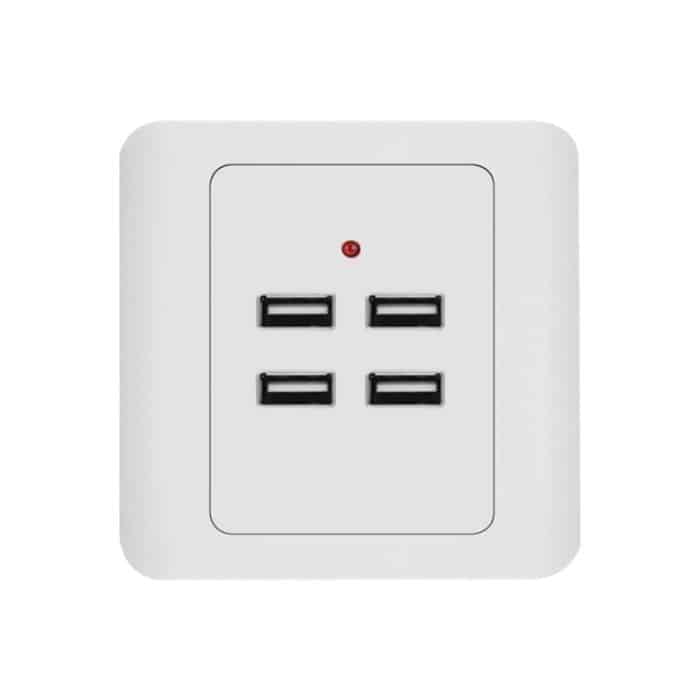 5V 3.1A 4 Anschlüsse USB-Wandladegerät Adapter Dock Station Socket Power Panel, 36V Eingang – Bild 1