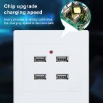 5V 3.1A 4 Anschlüsse USB-Wandladegerät Adapter Dock Station Socket Power Panel, 36V Eingang – Bild 5