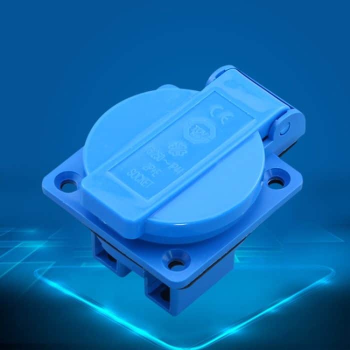 Outdoor IP44 wasserdichte Steckdose mit Klappdeckel, EU-Stecker – Bild 2