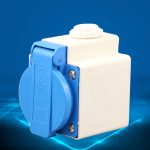 Outdoor IP44 wasserdichte Steckdose mit Klappdeckel, EU-Stecker – Bild 3