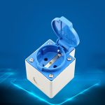 Outdoor IP44 wasserdichte Steckdose mit Klappdeckel, EU-Stecker – Bild 6