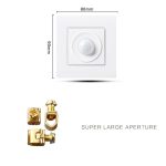 86 Typ Energiesparlampe Infrarotlichtsteuerung Induktionsverzögerung Wandschalter – Bild 3