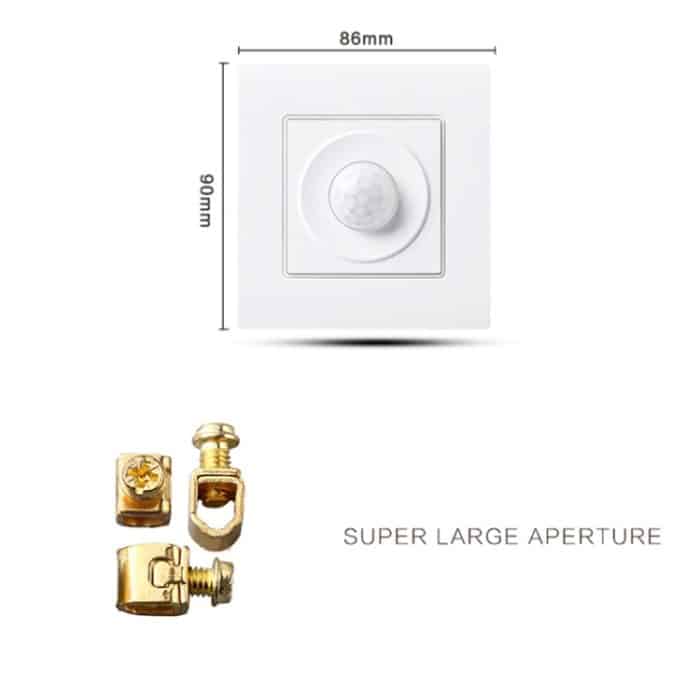 86 Typ Energiesparlampe Infrarotlichtsteuerung Induktionsverzögerung Wandschalter – Bild 3