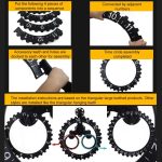 Startseite Einfache dreieckige mechanische Zahnräder-Wanduhr im europäischen Stil, Black, Silver – Bild 6