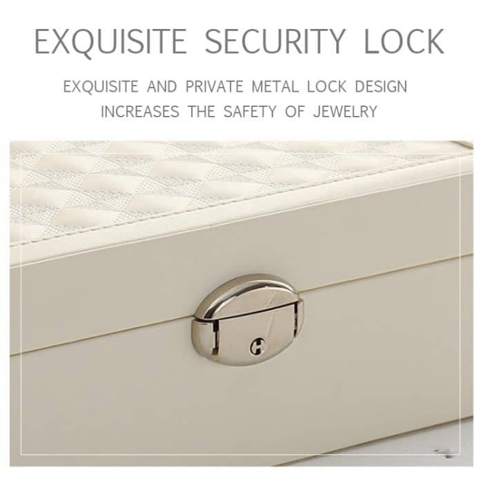 Schmuckschatulle aus Holz für Halsketten und Ringe, großer Schmuckschrank, Geschenkbox – Bild 11