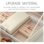 Schmuckschatulle aus Holz für Halsketten und Ringe, großer Schmuckschrank, Geschenkbox – Bild 12