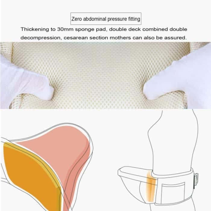 Ergonomische Babytrage mit Hüftsitz für Babys mit reflektierendem Streifen für 0–3 Jahre – Bild 7