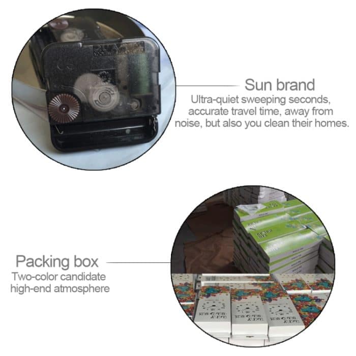 40 Zoll kreative Wohnzimmer-dekorative tickende Wanduhr – Bild 6