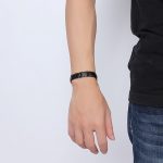Europa und Amerika Stil Mode Männer Schmuck Edelstahl + Schwarz Überzug Magnetic Health Armband, Größe: 12mm * 22cm (Schwarz) – Bild 6
