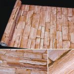 Schiefer Kreative 3D Stein Ziegel Dekoration Tapetenaufkleber Schlafzimmer Wohnzimmer Wand Wasserdichte Tapetenrolle, Größe: 45 x 1000cm – Bild 3