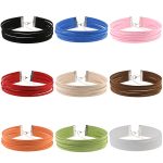 3 PCS European and American Style 6 Lagen Flanell Halskette Kragen, zufällige Farblieferung – Bild 3