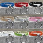 2 PCS Punk O-förmiger Big Ring im europäischen und amerikanischen Stil Beliebte Lederhalskette, zufällige Farblieferung – Bild 3