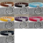 2 PCS Punk O-förmiger Big Ring im europäischen und amerikanischen Stil Beliebte Lederhalskette, zufällige Farblieferung – Bild 4