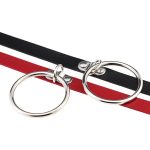 2 PCS Punk O-förmiger Big Ring im europäischen und amerikanischen Stil Beliebte Lederhalskette, zufällige Farblieferung – Bild 5