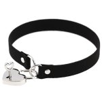 Einfaches Punk-Stil-Love-Lock-Flanell-Sexy-Halsband, zufällige Farblieferung – Bild 2