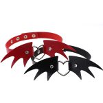 2 PCS European und American Punk Style Fashion Demon Wing Styling Lederhalskettenhalsband, zufällige Farblieferung – Bild 2