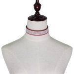 2 PCS europäische und amerikanische beliebte Mode Flanell Diamanten Halskette Kragen, zufällige Farblieferung – Bild 7