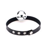 2 Stück japanischer Punk-Stil, Rock-Lederhalsband, Glöckchen-Anhänger, weibliche Schlüsselbein-Halskette, zufällige Farblieferung – Bild 5