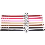 2 Stück japanischer Punk-Stil, Rock-Lederhalsband, Glöckchen-Anhänger, weibliche Schlüsselbein-Halskette, zufällige Farblieferung – Bild 6