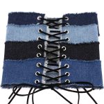 2 PCS europäische und amerikanische Retro-Persönlichkeit Grat Krawatte Bowknot Cowboy-Kragen Mode breite Kragen Knochen Halskette, zufällige Farblieferung – Bild 3