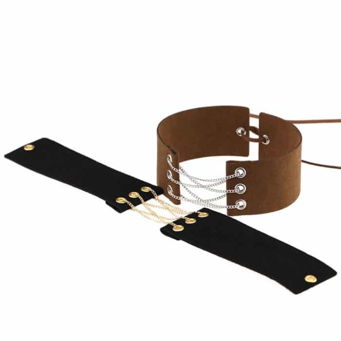 2 PCS Europäische und Amerikanische Einfache Kragen Mode Weibliche Samt Band Kragen Knochen Halskette, Zufällige Farblieferung – Bild 7