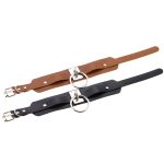 Europäische und amerikanische Harajuku-PU-Leder-Silber-Einzelring-Kragen-breite Street-Snap-Nachtclub-O-förmige Halsband-Halskette – Bild 3