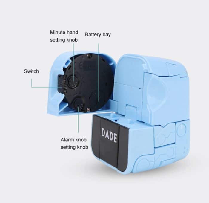 Mini-Handbuch-Kind-Deformations-Wecker-Roboter-Spielzeug – Bild 4