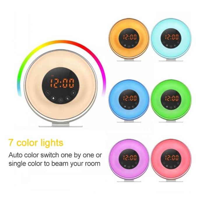 Multifunktions-LED-Touch-Wecker mit intelligentem Wecklicht und UKW-Radio – Bild 5