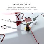 Kreative Home Office Schlafzimmer Dekoration Kuh Schaukel Acryl Wanduhr – Bild 3