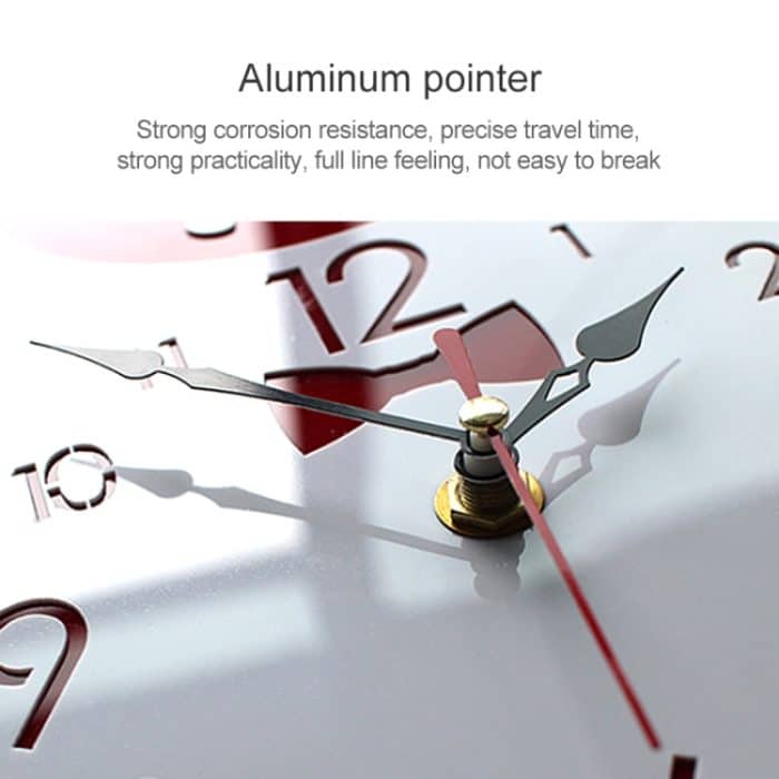 Kreative Home Office Schlafzimmer Dekoration Kuh Schaukel Acryl Wanduhr – Bild 3