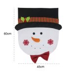 Weihnachtsdekoration für Esstisch und Stuhl mit Schneemann-Muster, Santa Claus Pattern, Snowman Pattern – Bild 3