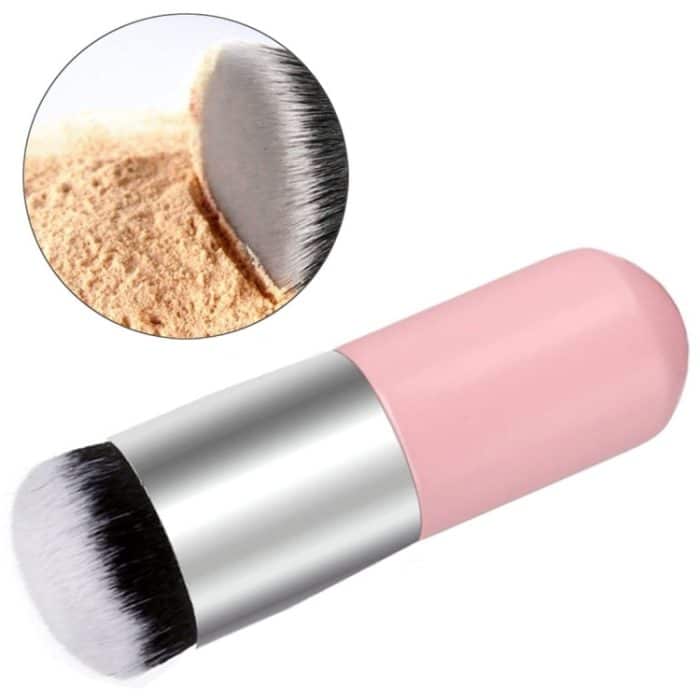 Kurzer Holzgriff, großer runder Kopf, Puffer, Foundation, Puder, Make-up-Pinsel, runder Pinsel, Make-up-BB-Creme-Werkzeuge – Bild 5
