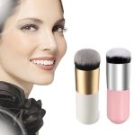 Kurzer Holzgriff, großer runder Kopf, Puffer, Foundation, Puder, Make-up-Pinsel, runder Pinsel, Make-up-BB-Creme-Werkzeuge – Bild 6