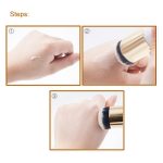 Kurzer Holzgriff, großer runder Kopf, Puffer, Foundation, Puder, Make-up-Pinsel, runder Pinsel, Make-up-BB-Creme-Werkzeuge – Bild 2