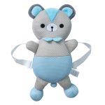 Atmungsaktives Bärenmuster Stoßfestes Kopfpolster für Babykinder beim Wandern