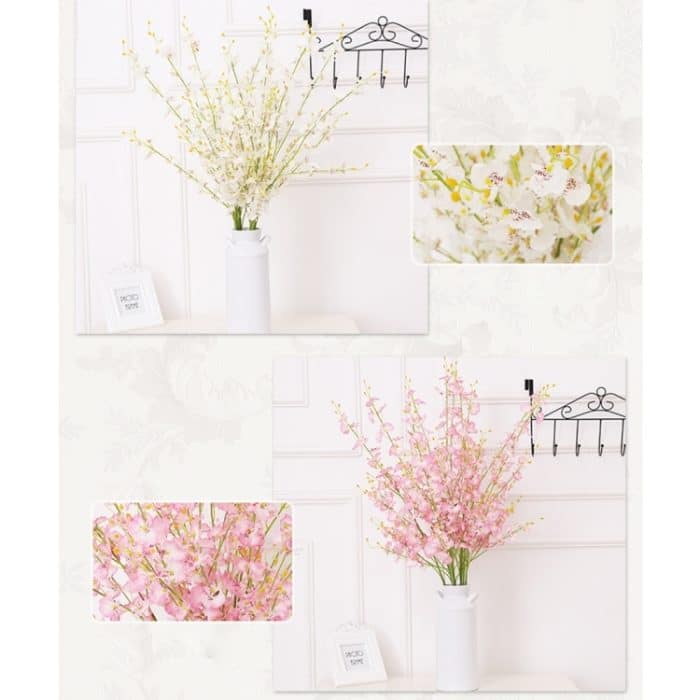 Home Hochzeitsfeier Dekor Seide Orchidee DIY künstliche Blume Phalaenopsis Blumensträuße, zufällige Farblieferung – Bild 2