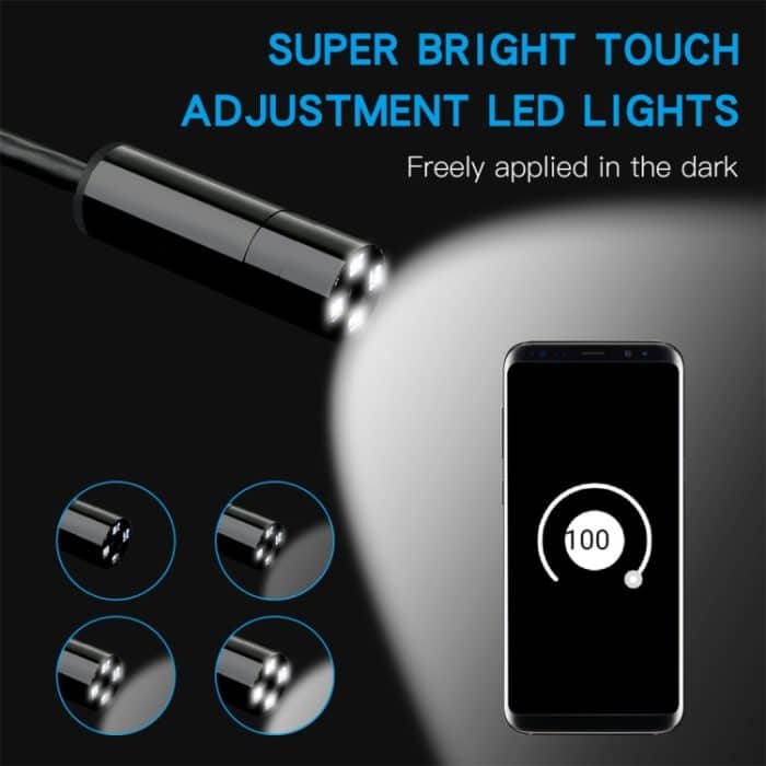 F230 IP68 Wasserdichte WIFI-Endoskop-Inspektionskamera mit Autofokus, Länge: 2 m, Objektivdurchmesser: 14 mm – Bild 8