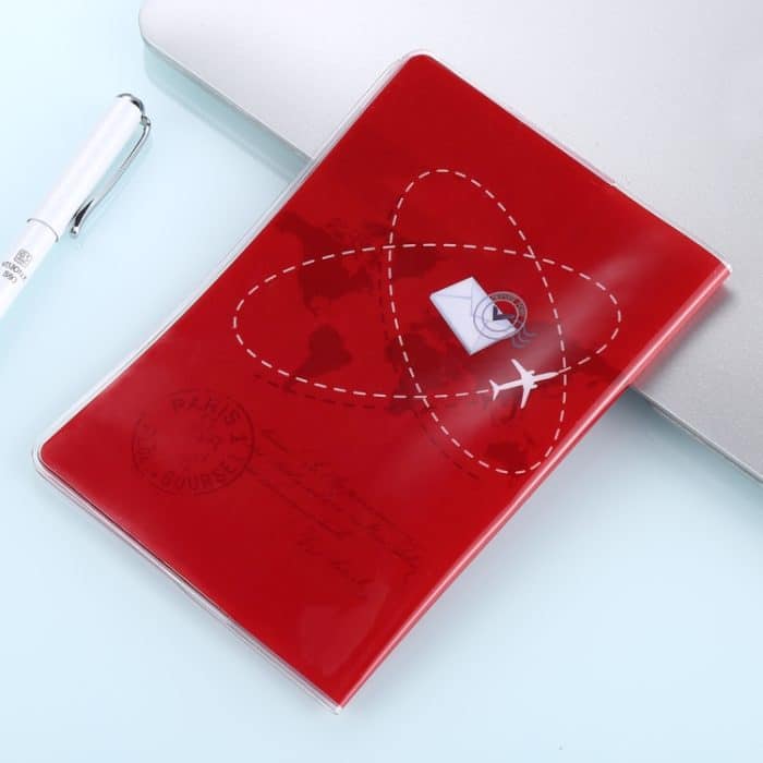 2 PCS Post Pattern Red Passport Card Bag – Bild 3