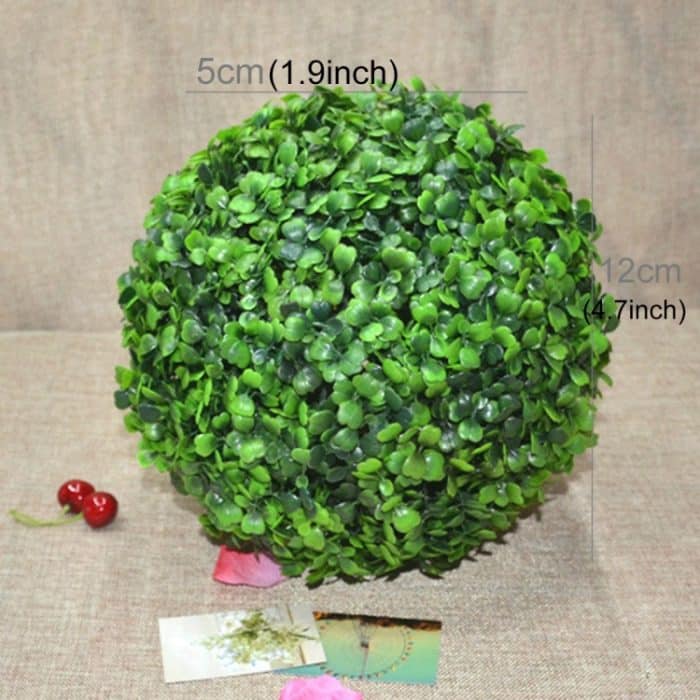Künstliche Aglaia Odorata Pflanze Ball Topiary Hochzeit Event Home Outdoor Dekoration Hängende Verzierung, Durchmesser: 4,7 Zoll – Bild 2
