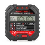 HABOTEST HT107D Multifunktionaler Digitalanzeige-Steckdosentester, HT107D (US Plug), HT107D (UK Plug), HT107D (EU Plug)