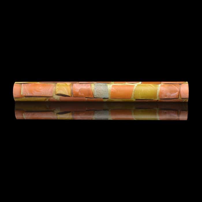 Farbiger Stein Kreative 3D Stein Ziegel Dekoration Tapetenaufkleber Schlafzimmer Wohnzimmer Wand Wasserdichte Tapetenrolle, Größe: 45 x 1000cm – Bild 2