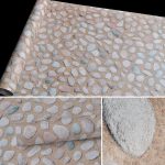 Kopfsteinpflaster Kreative 3D Stein Ziegel Dekoration Tapetenaufkleber Schlafzimmer Wohnzimmer Wand Wasserdichte Tapetenrolle, Größe: 45 x 1000cm – Bild 3