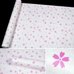 Pulver Kirschblüte Kreative 3D Stein Ziegel Dekoration Tapetenaufkleber Schlafzimmer Wohnzimmer Wand Wasserdichte Tapetenrolle, Größe: 45 x 1000cm – Bild 3