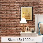 Artisan Brick Kreative 3D Stein Ziegel Dekoration Tapetenaufkleber Schlafzimmer Wohnzimmer Wand Wasserdichte Tapetenrolle, Größe: 45 x 1000cm