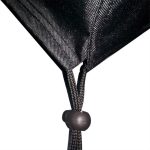 Anti-UV wasserdicht staubdicht 210D Oxford Stoff Klapptisch Stühle Schutzhülle Outdoor Möbel Set Abdeckung, Größe: 242 * 162 * 100cm (Schwarz) – Bild 3