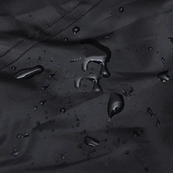 Anti-UV wasserdicht staubdicht 210D Oxford Stoff Klapptisch Stühle Schutzhülle Outdoor Möbel Set Abdeckung, Größe: 242 * 162 * 100cm (Schwarz) – Bild 5