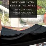 Anti-UV wasserdicht Staubdicht 210D Oxford Stoff Klapptisch Stühle Schutzhülle Outdoor Möbel Set Cover, Größe: 250 * 250 * 90cm (Schwarz) – Bild 6